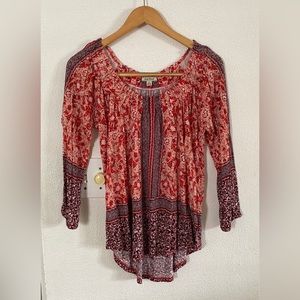 Lucky Brand Peasant Blouse